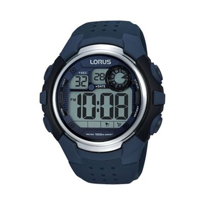 Men's digital blue strap watch r2387kx9